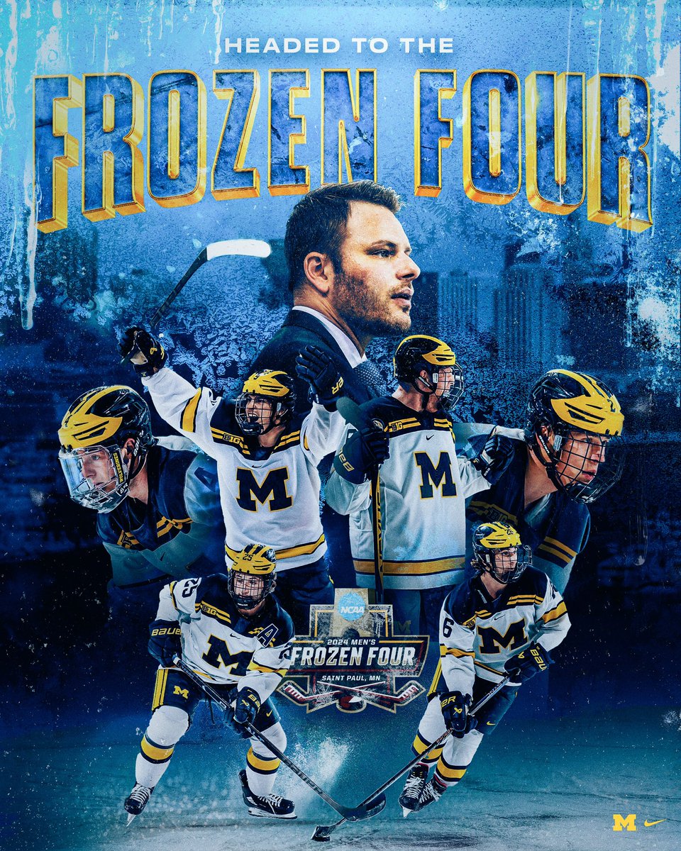 Michigan is Frozen Four bound for the third consecutive season!

#GoBlue〽️