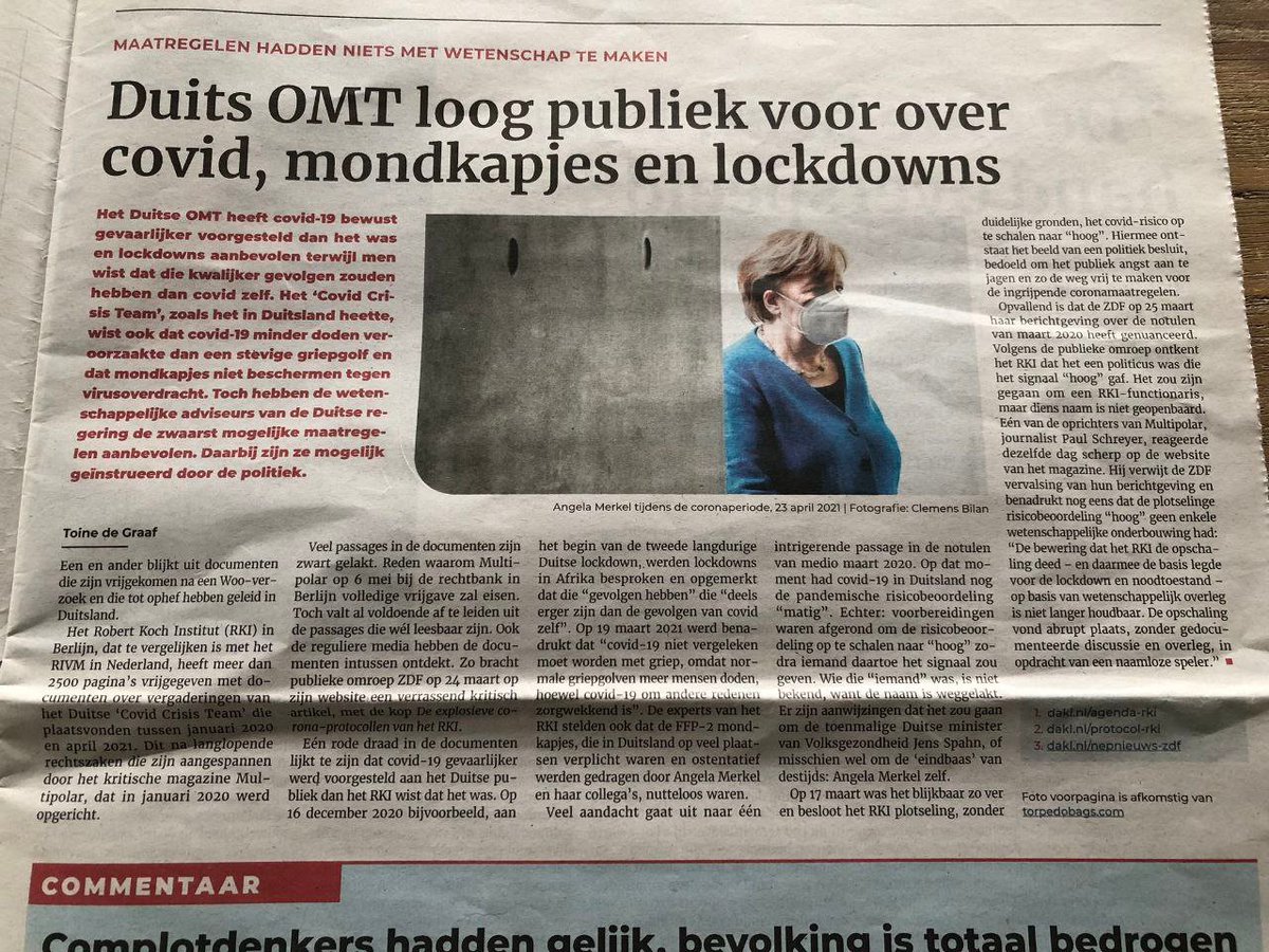Interessant. 

Dit zal binnenkort wel uitvoerig besproken worden bij de staatspraatprogramma's van Op1, BNRVARA of bij Sophie en Jeroen. 👇

En daarna kritische Kamervragen van Omtzigt.

Ja toch