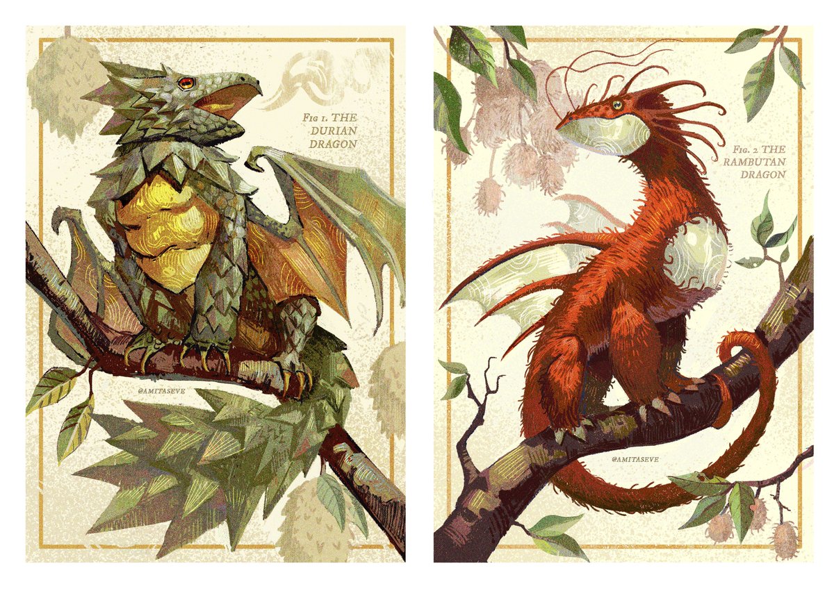 Southeast asian core.... durian and rambutan dragons