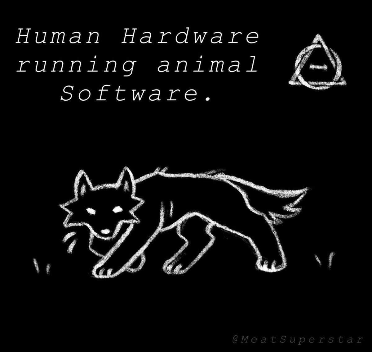 You’re a wolf stuck in a human body. April Fools! -God / Me :’(