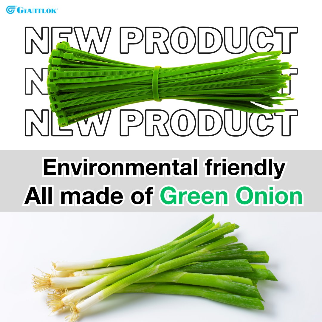 We are pleased to announce that we have developed the use of green onion instead of nylon cable tie for environmental protection.  

#foolsday #joke #cableties #greenonion #newproducts