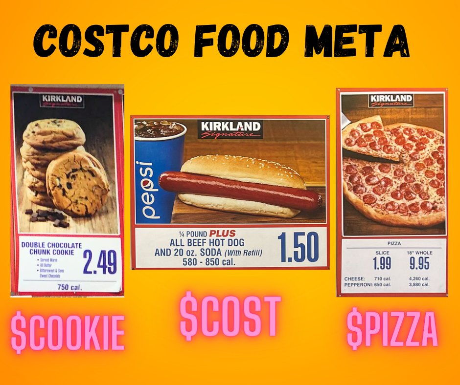 Infamouskrypt01's tweet photo. I have been saying that $COOKIE is going to follow $COST and $PIZZA to the Moon!
Please dyor and take a look at #COOKIE
#Costco Meta is legit! https://t.co/tcDPyT9IiN