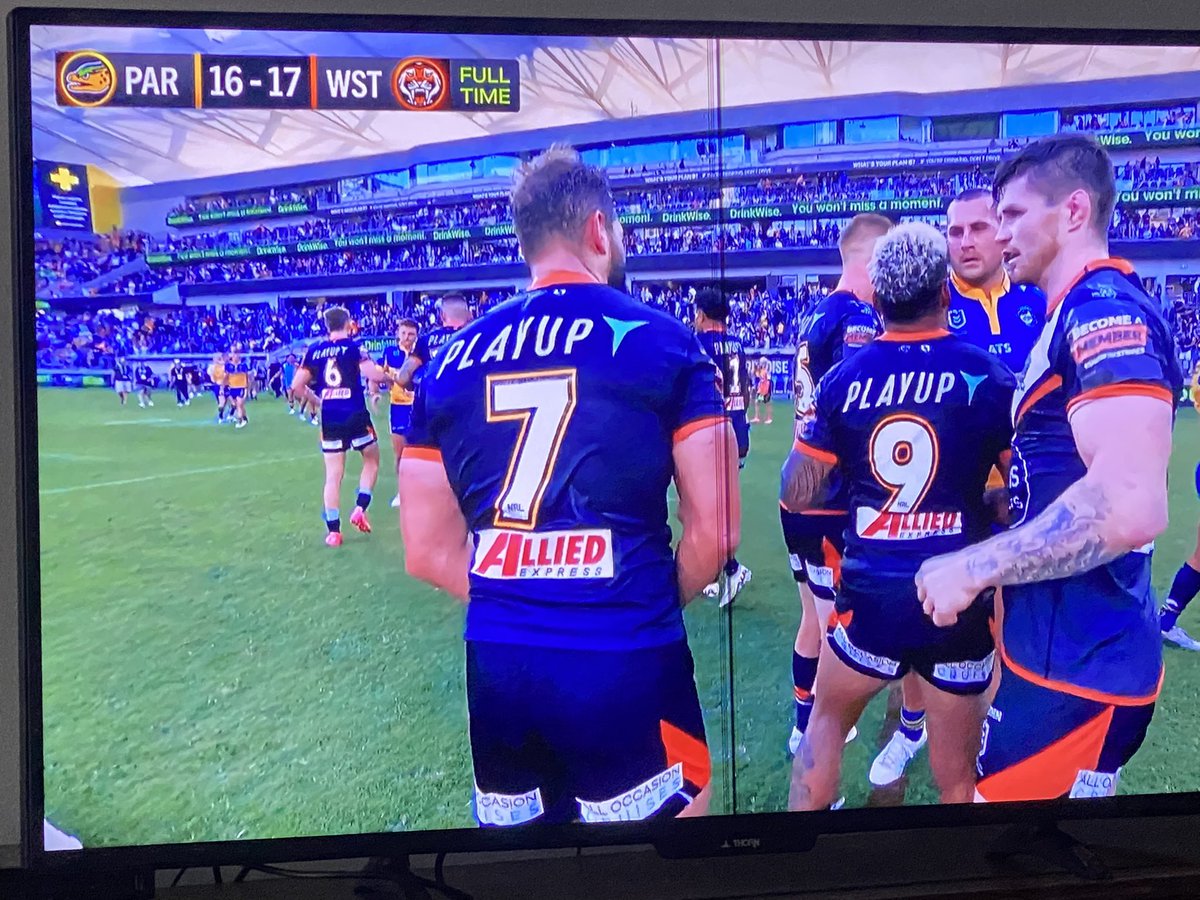 Great game today , anyone see this? Down to the wire!! @NRL ♥️