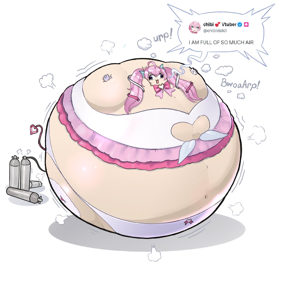sneakyalbatross's tweet photo. Hashtag Chibidoki Inflation, Chibidoki stocks rising, boner, boner, rat queen 

YOU LITERALLY CAN’T CALL HER FLAT ANYMORE! LOOK AT HER, SHE’S   R O U N D https://t.co/9FxboaCanA
