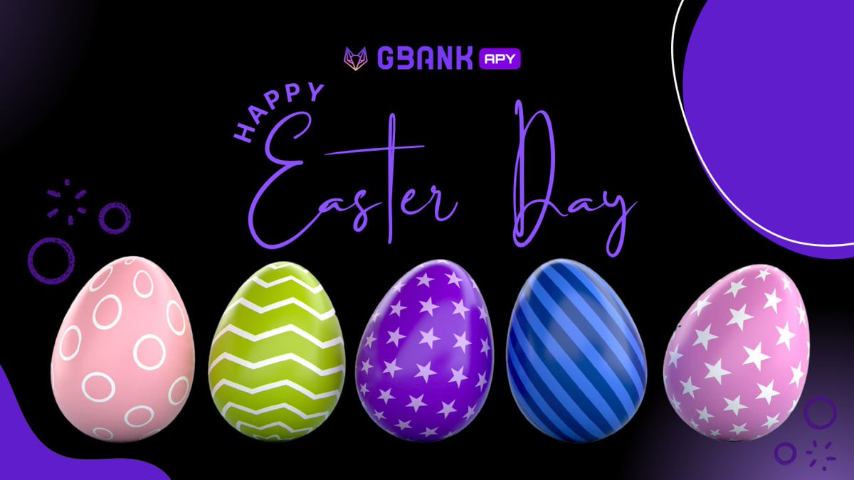 🐣 Wishing our amazing community a joyous and blessed Easter! May this special day bring you peace, happiness, and prosperity. 

Happy Easter from all of us at GBank APY! 🌷🐰

 #Easter2024 #GBankAPY
