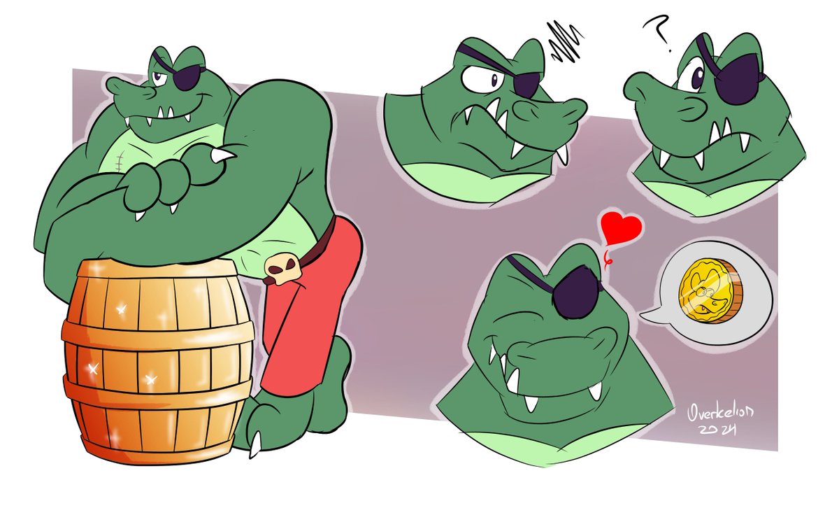 Insomnia is hitting me like a brick in the teeth, so I made some sketches of Klubba expressions because... because I want. >:(