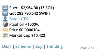 sonicwif's tweet photo. THE WORLD IS WAKING UP TO $SWIFT https://t.co/EStbKS0xWj