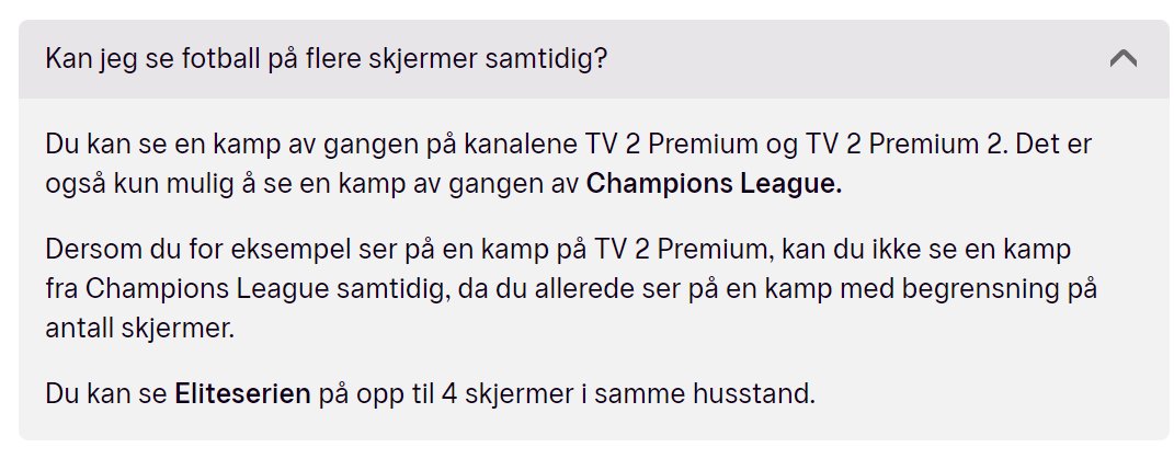 FatRonOlsen's tweet image. Kan man eller kan man ikke se Eliteserien på mer enn 1 skjerm? Dere skriver 2 ulike ting på hjemmesiden deres @tv2playnorge #2fx #2el