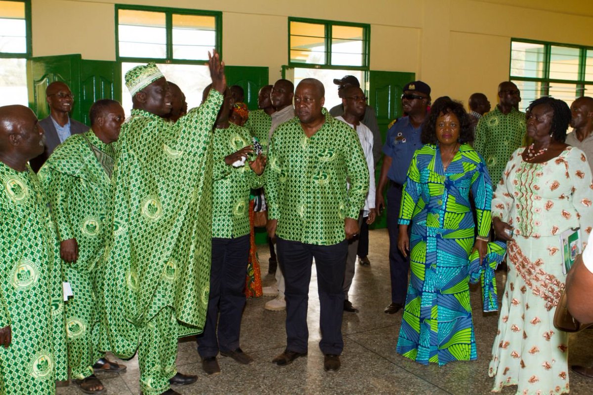 7 February 2016, H.E John Mahama Opening of the newly constructed dining hall with kitchen for the Akatsi Senior High Technical School