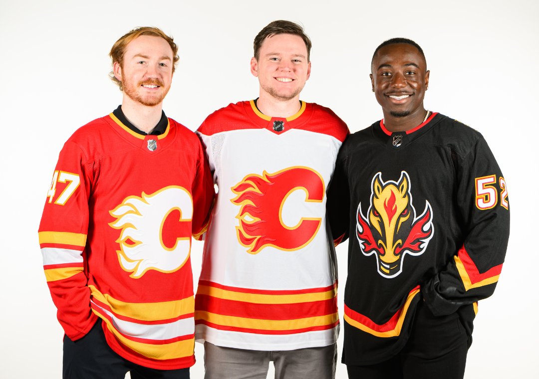 Score big savings with 40% off @nhlflames Adidas jerseys. Offer available in-store and online at the CGY Team Store.