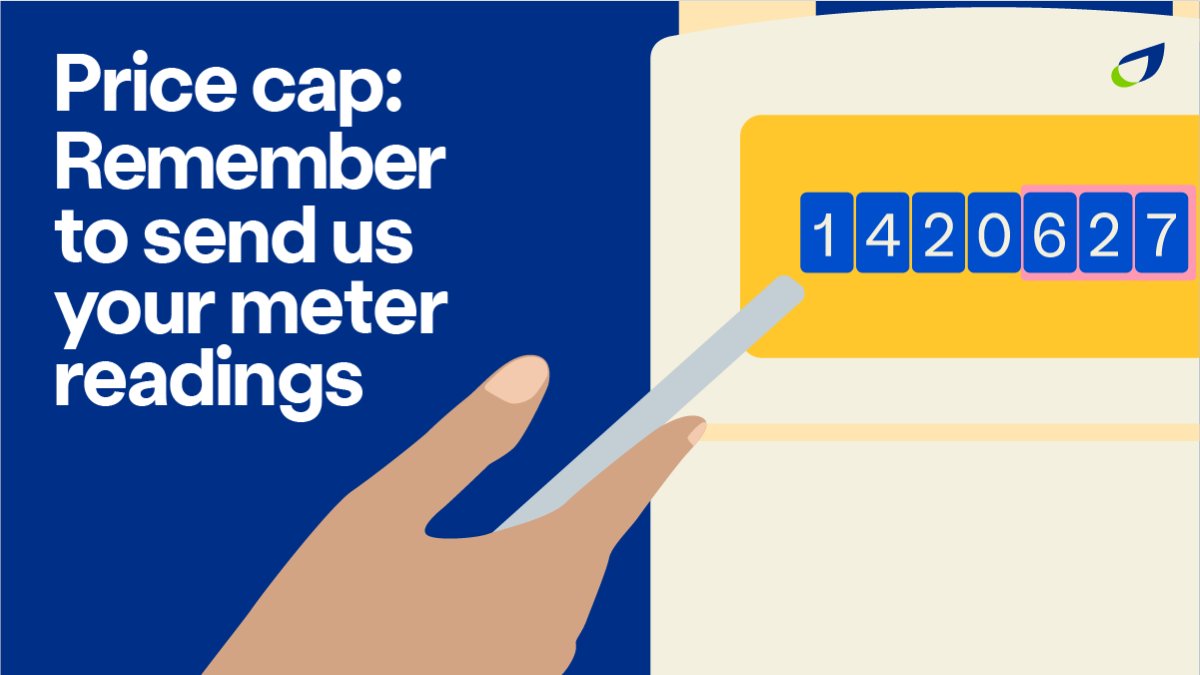 The new price cap starts TODAY. If you haven’t already, take your meter readings now and submit them by 14 April and we’ll use them on your next bill: bit.ly/BG-meter-readi… On a fixed tariff or have smart/prepay meters? You don't need to send them. 👌