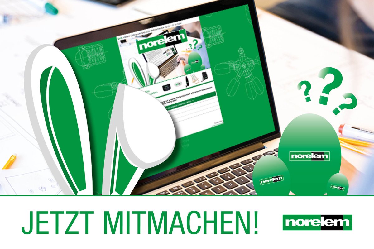 Sichert euch noch heute, am Ostermontag, in unserem #norelem #Ostergewinnspiel tolle #Osterpreise! 🎁

Jetzt mitmachen:
👉 …stergewinnspiel2024.contentapp.online

#norelem #norelemACADEMY #Ostern #Gewinnspiel #Maschinenbau