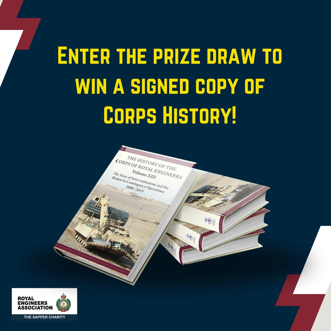 Enter for the chance to win a signed copy of Corps History! crowdfunder.co.uk/p/a-signed-cop… #SapperFamily #MilitaryHistory #Ubique