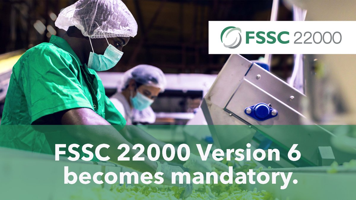 As of 1 April 2024, #FSSC22000 Version 6 is mandatory for #certification. FSSC 22000 certified organizations must complete the #Version6 upgrade #audit before 31 March 2025. For a smooth transition, consult our Version 6 #upgrade process document: ow.ly/yCuO50R2hB2