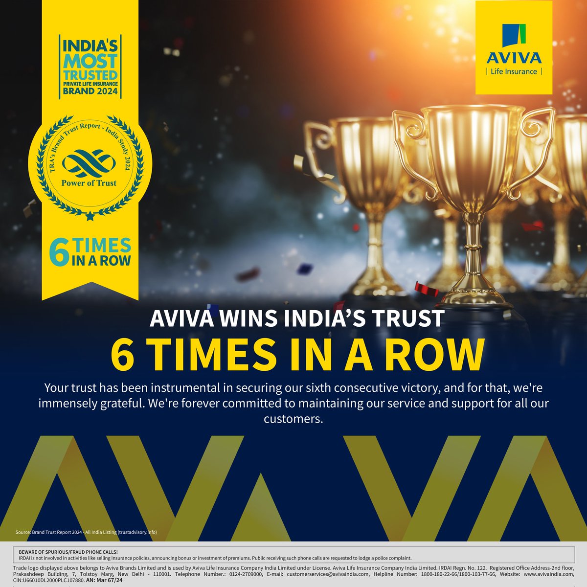 AvivaIndia's tweet image. It’s official! We are people’s choice once again. We thank our teams and customers for their unwavering trust and support!
 
#FutureReady
.
.
#InvestInYourDreams #SecureYourFuture #terminsurance #insurance #returnoninvestment