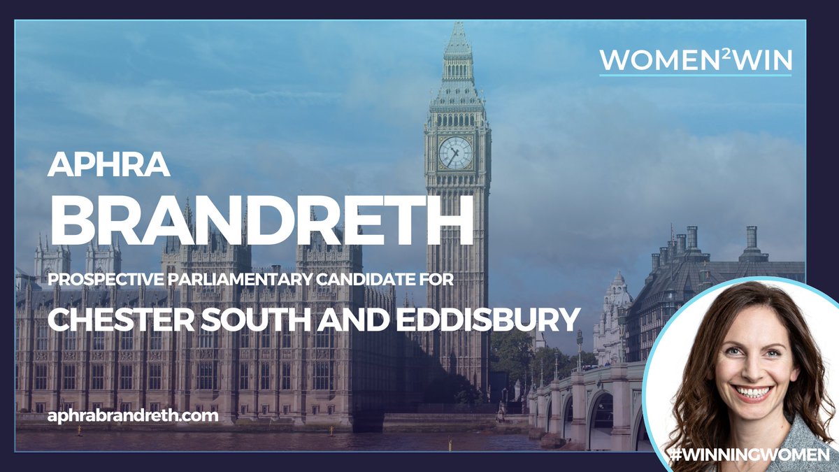 🌟 Meet our #WinningWoman Aphra Brandreth, the Prospective Parliamentary Candidate for Chester South and Eddisbury. 🇬🇧 Dedicated to making a difference, let's support her path to Parliament. 💪✨ Discover more: aphrabrandreth.com. #Women2Win #Empowerment