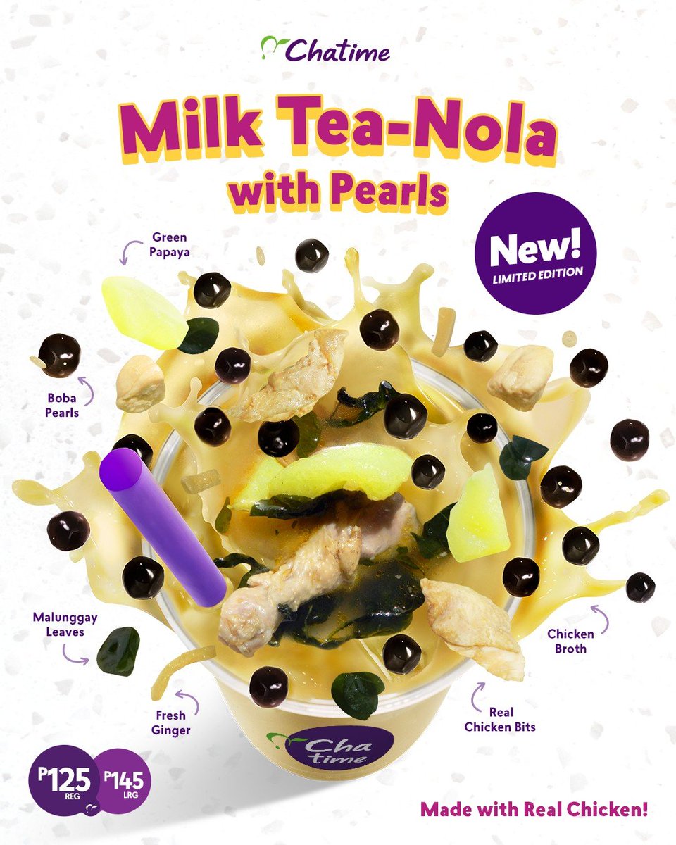April 1 promos: a thread 1. Chatime Milk Tea-Nola