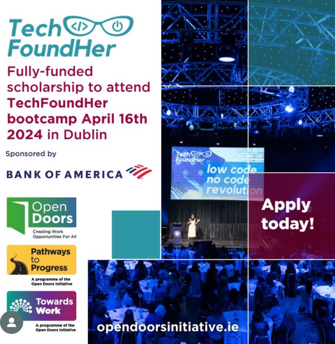 @greendubliner @TechFoundHer @OpenDoorsToWork Help spread the word!! Link to @OpenDoorsToWork scholarship application form forms.office.com/pages/response… - apply today @TechFoundHer Bootcamp FYI @dccahalane @DubCityCouncil @DCCEconDev @UkraineIreland @miadunphy @AineKerr @Dr_Niamh_Shaw @Rethink_Ireland @SEIreland @TheDigitalHub