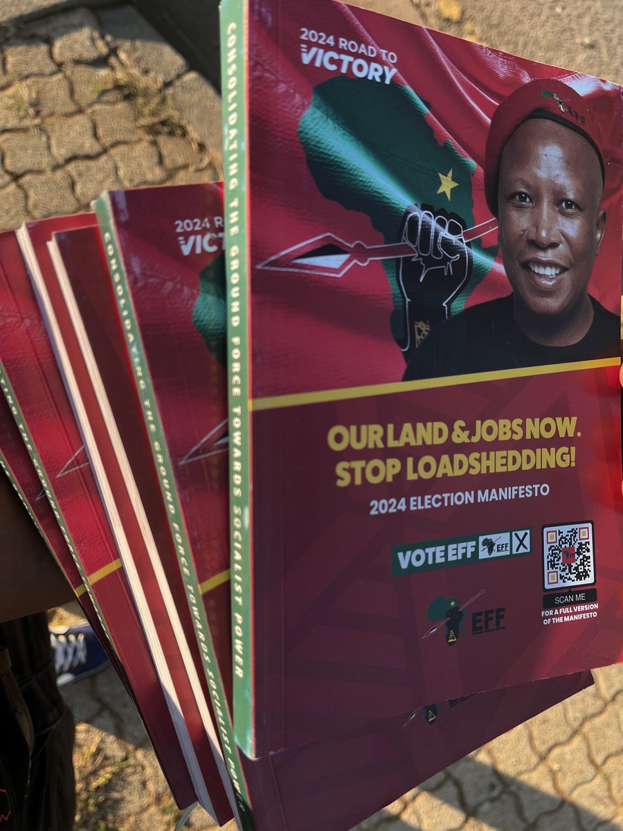 🚨Happening Now🚨

All set today for EFF #RandEasterShow2024 Exhibition. Please visit EFF stall Number L12 at the #RandShow2024 and purchase EFF Merchandise, get EFF Manifesto booklet and sign EFF Membership