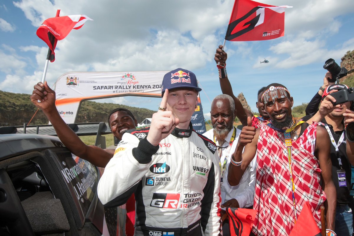 On top again on Safari. No joke. 😉 #ToyotaGAZOORacing #GRYaris #WRC #SafariRallyKenya 🇰🇪