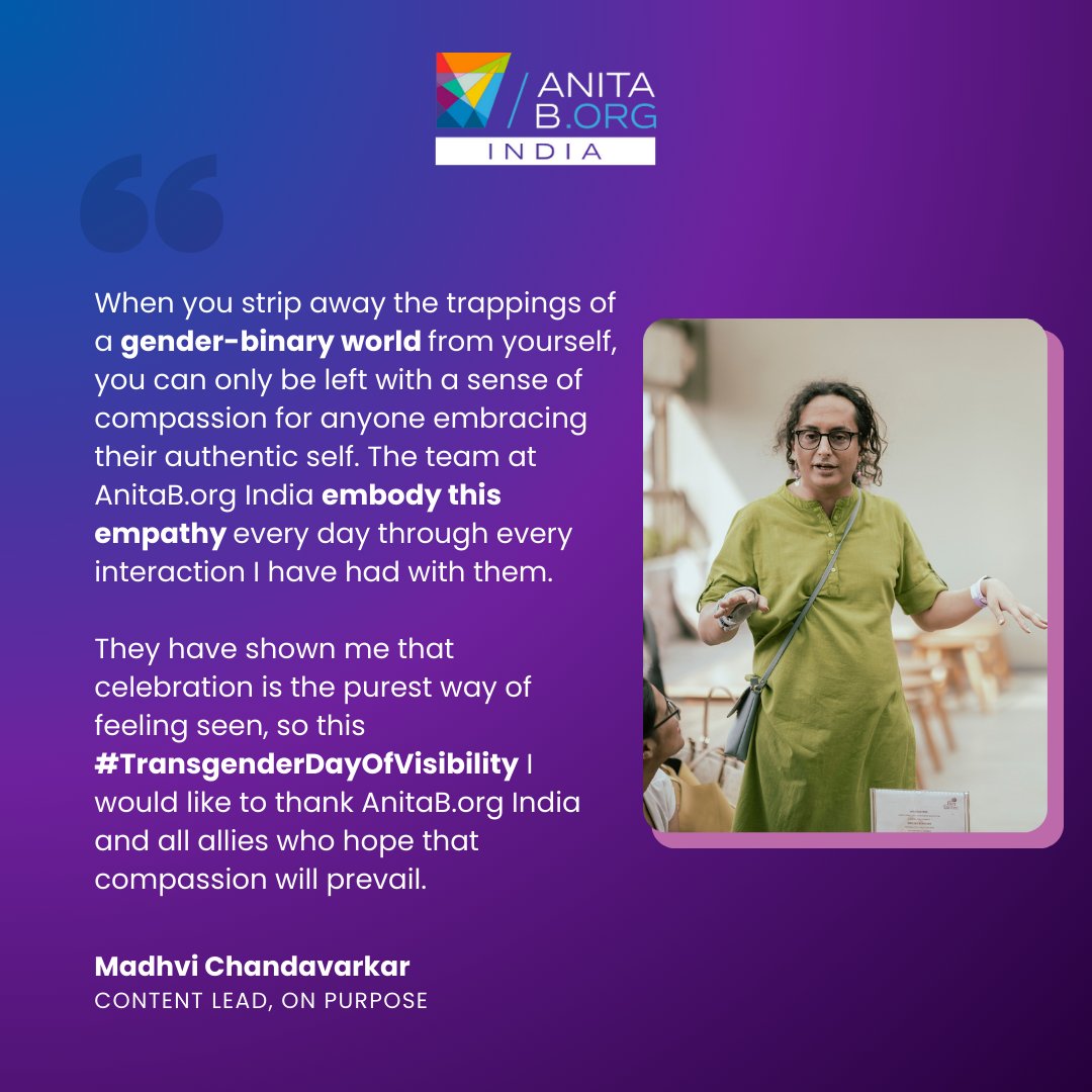 Embracing @TheMadV's wisdom on International Transgender Visibility Day, let's honour diversity, champion inclusion, and stand as allies for equality. Together, let's pave the way for a brighter & inclusive future for women & non-binary technologists. #TransVisibilityDay