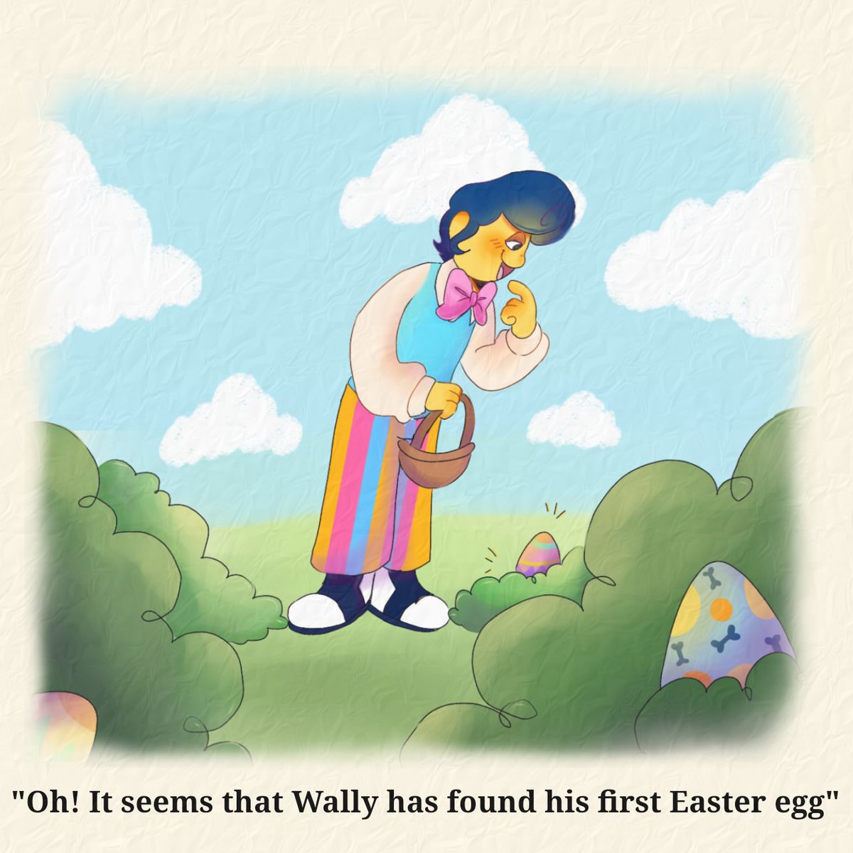 Happy easter!🐣🎉🐇
#WelcomeHome 
#WelcomeHomeWally #welcomehomepuppetshow #welcomehomeart #WallyDarling #happyeaster2024 #Easter