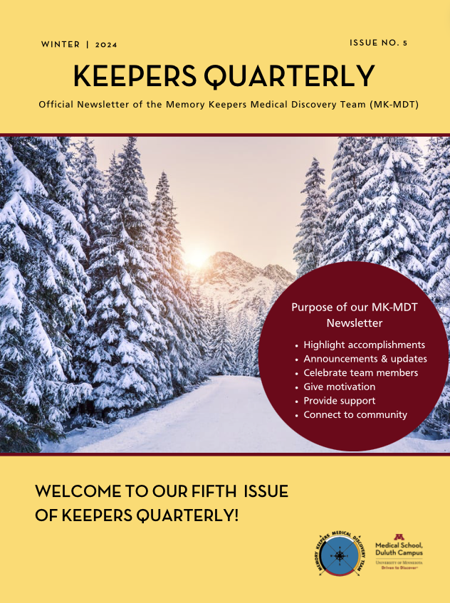 Our latest issue of Keepers Quarterly is now out! Read it and previous issues here: #HealthEquity #Alzheimers #Dementia #Research #Community memorykeepersmdt.com/kq-newsletters/