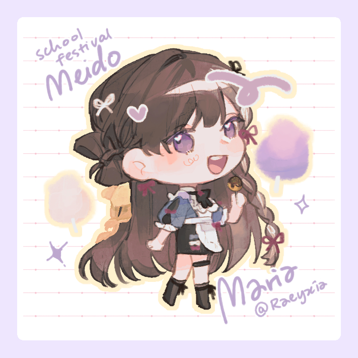 school festival meido maria🤍🌹🎀
would you join her !!!! on a date (?) during the school festival !!!

there's still school festivals in unis right-- #miey_oc