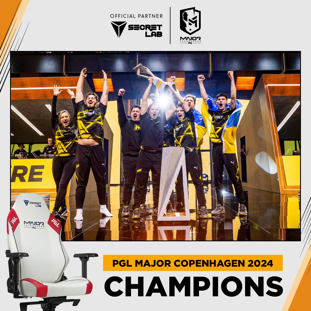 A triumph against all odds. @natusvincere lift the trophy in Copenhagen, the first-ever Major champions in CS2!