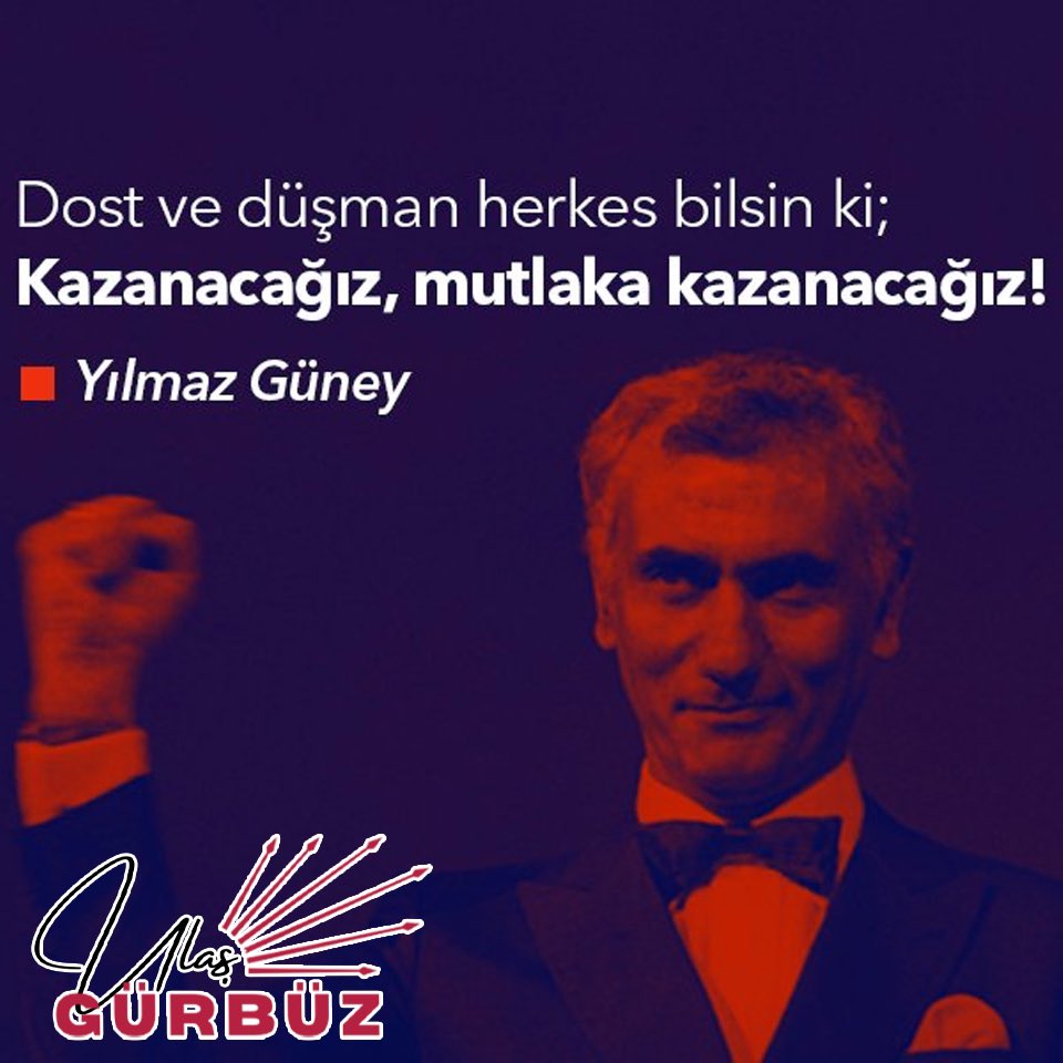 'Ömrüm yeterli olur mu bilmem ama inancımın ve irademin final yapacağından eminim' demiştin. #SanaSöz ülkeye baharı getireceğiz #YılmazGüney.. İyi ki doğdun.