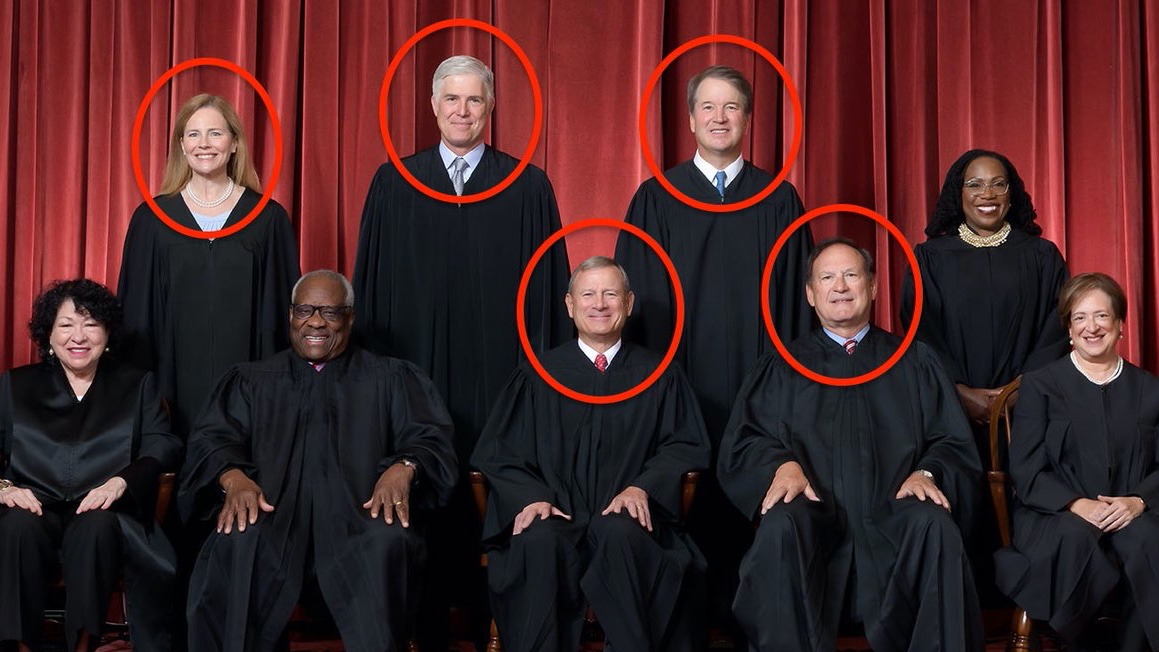 When 5 of 9 Supreme Court justices were nominated by presidents who initially lost the popular vote - Alito & Roberts by George W Bush and Gorsuch, Kavanaugh & Barrett by Trump - the electoral college, created because some Founding Fathers didn’t trust us, is a fucking insult.