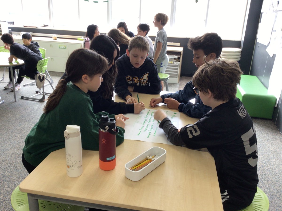 3Basij's tweet image. Brainstorming when we have developed our Portrait of a Learner Competencies this year as we prepare for our Student-led conferences.