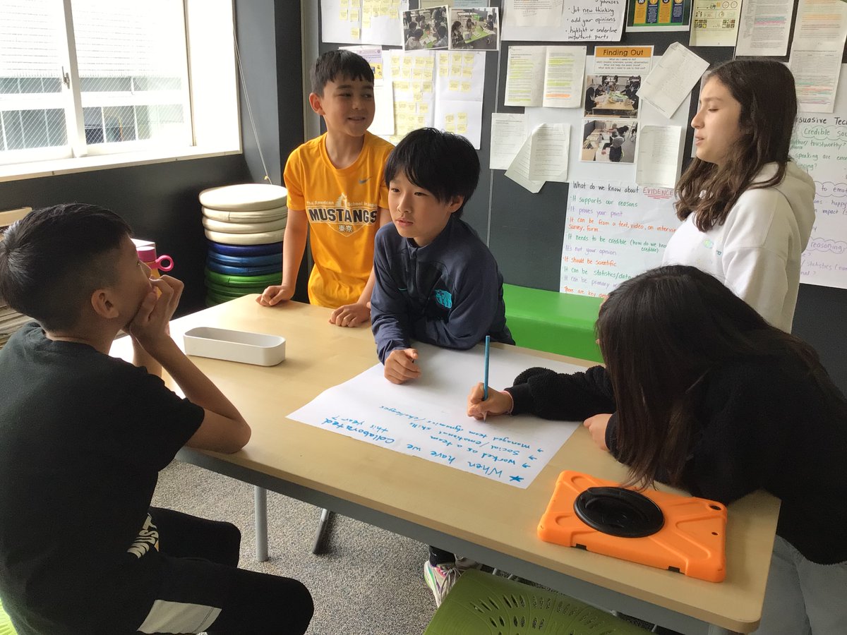 3Basij's tweet image. Brainstorming when we have developed our Portrait of a Learner Competencies this year as we prepare for our Student-led conferences.