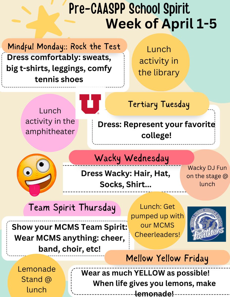“The best preparation for tomorrow, is doing your best today” and ASB and counselors have us covered! Get ready for a great “pep and prep” week before testing. Just do your best on the test, Panthers! 🐾💙🖤