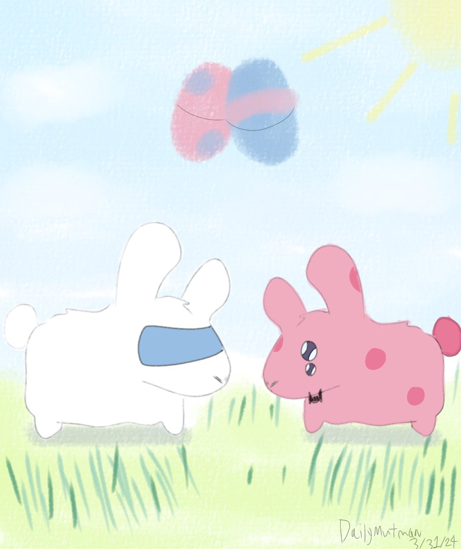 dailymutman's tweet photo. easter doodle #mutman https://t.co/4D9jCDyqZ8