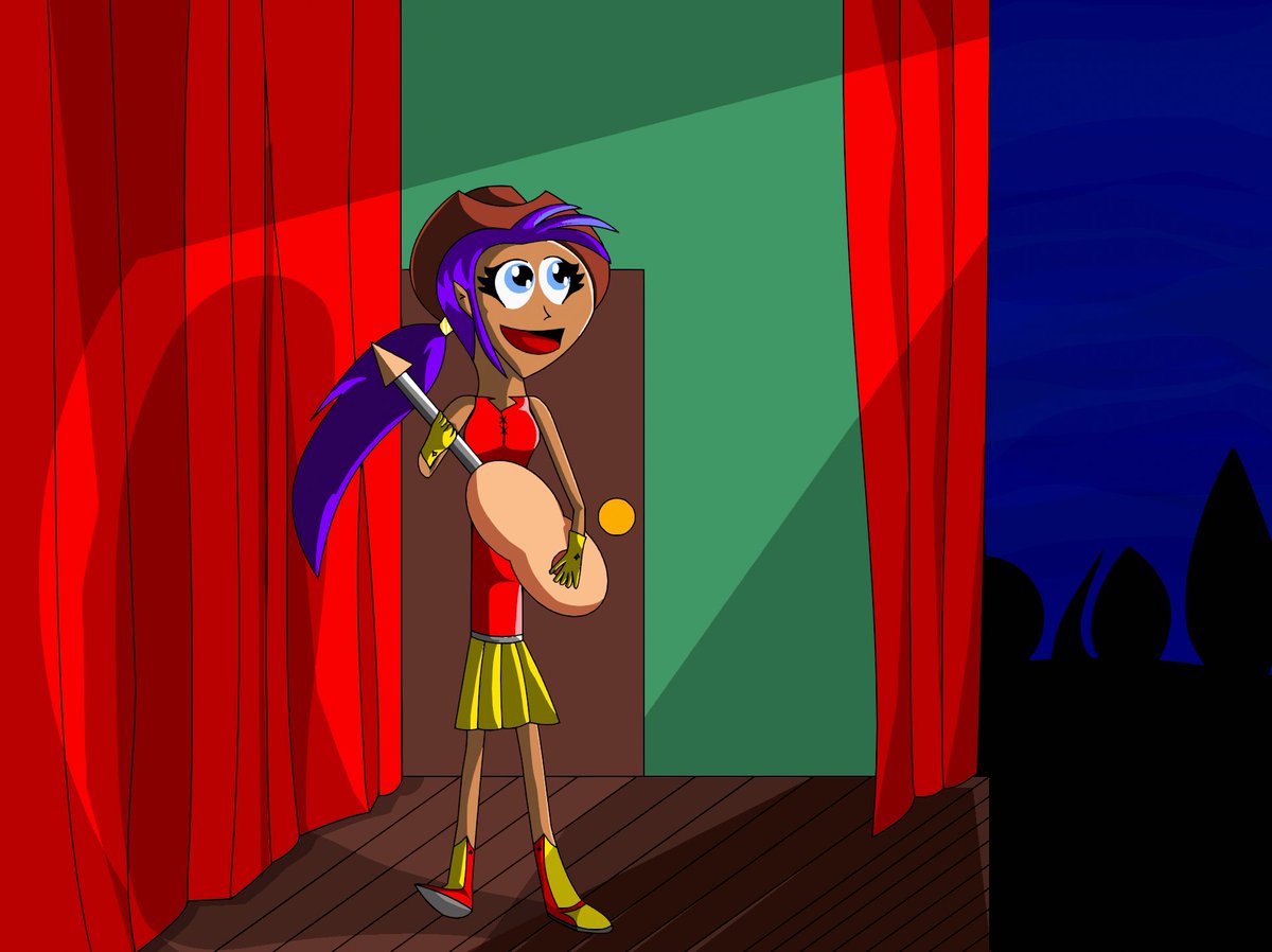 GreenGamerTwitt's tweet photo. hey i made shantae as a cowgirl on stage singing hope you like it :)
#Shantae #fanart #cowgirl #artwork #cowgirloutfit #cowgirlboots #artwork #wayforward @WayForward #blender #greasepencil #blendergreasepencil https://t.co/fNSpffFgK6