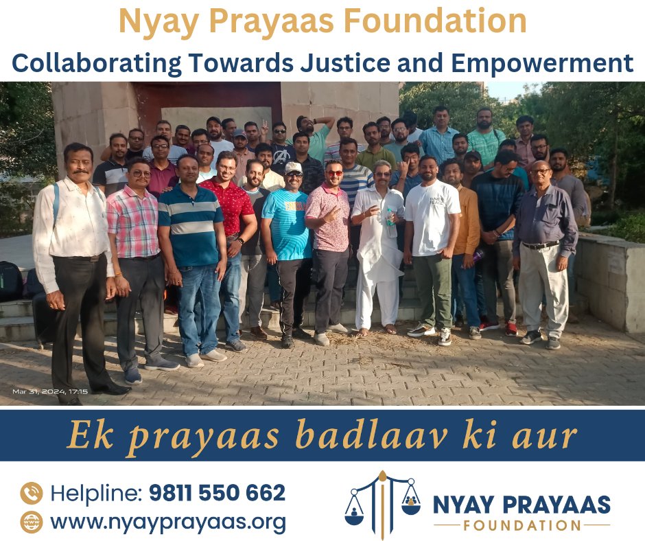 🚨🚨 Let's stand together & unite our efforts for #Justice & #Empowerment. By collaborating & supporting one another, we can create meaningful change & build a brighter future for all. Join us: chat.whatsapp.com/Imv1o1zLDhxEaM… #Unity #NyayPrayaas4Men #BiwiSatayeHumeBataye