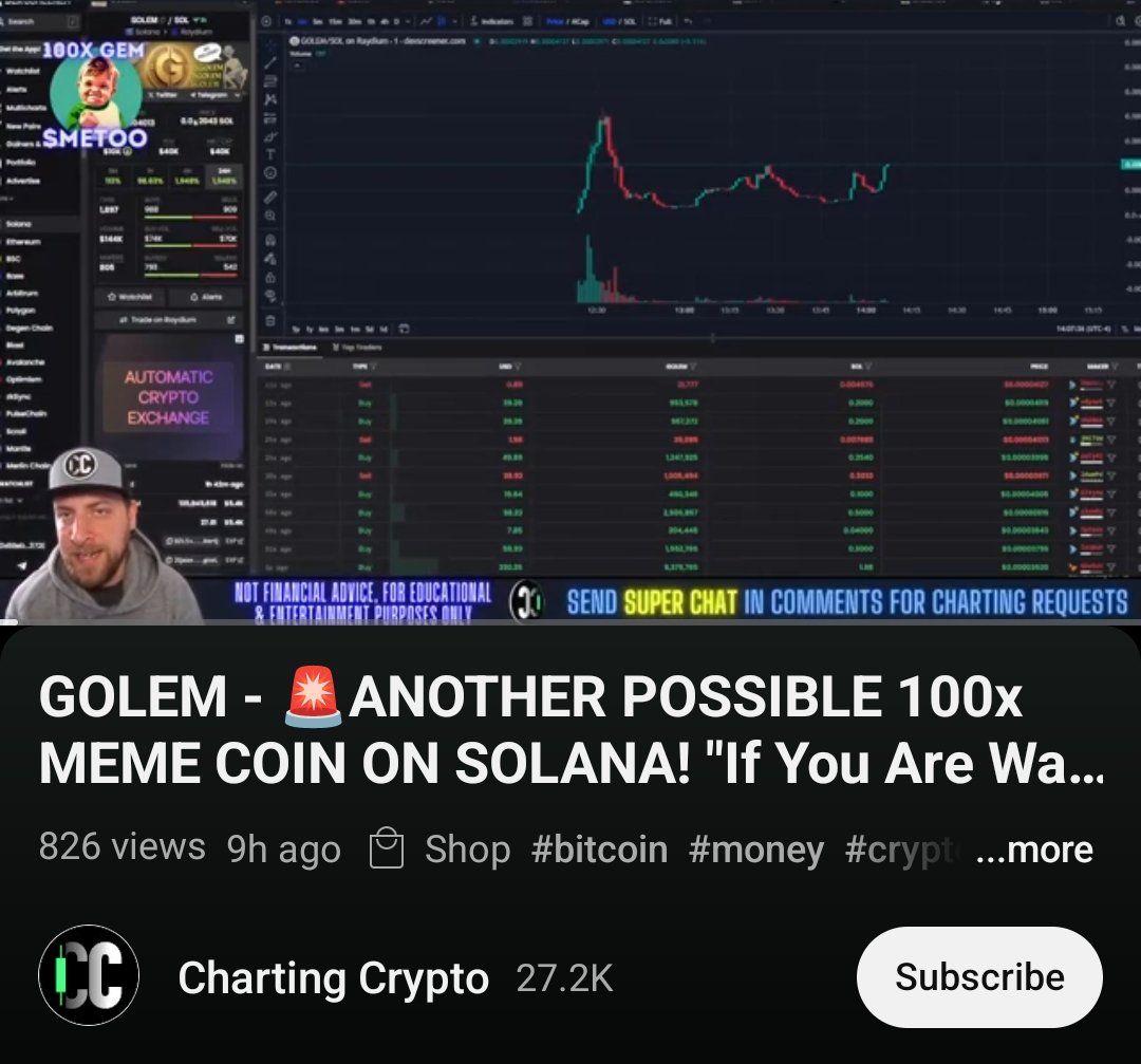 GolemCoinSOL's tweet photo. Someone told $GOLEM this hobbyt called BONK! 😮

https://t.co/EWSvJs02hW

Keep the YT Videos Flowing in! 

$GOLEM Just smashed the $150k MCAP!

#GolemSOL #SOLANA #SolanaMemecoin #SolanaMemeCoins $SOL https://t.co/1NYxEKOouK
