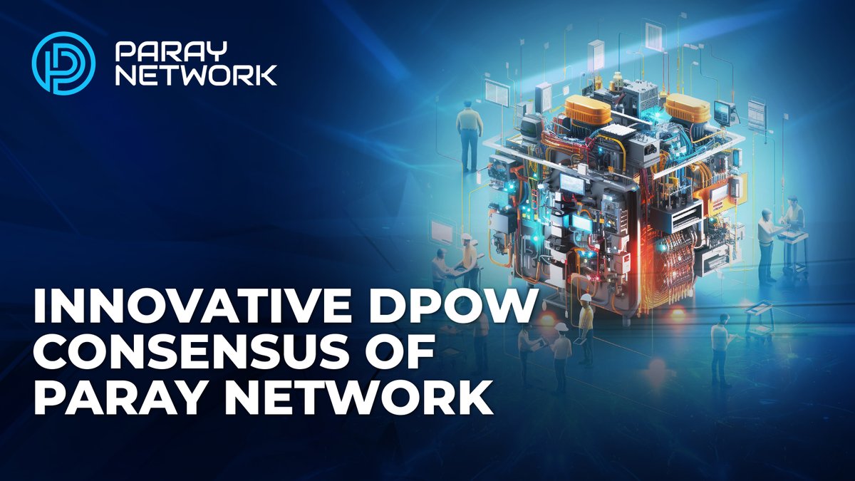 ParayNetwork's tweet photo. Experience the innovative dPoW consensus mechanism of Paray Network! Combining security, fairness, and eco-friendliness, dPoW revolutionizes mining while ensuring a sustainable future. Join us in shaping the next generation of blockchain. 

#dPoW #ParayNetwork https://t.co/0sPswhm0by