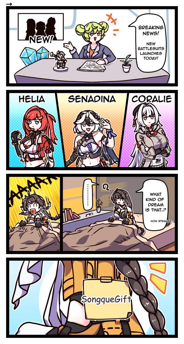 HonkaiImpact3rd's tweet photo. Like I Said, You Can't!
[Image contains highly confidential information]... Wow, this is some top-secret intel!
 Don't forget to include your server info and UID, and @ a friend who'd be into this scoop to participate in the event.
 Ai-chan will pick 27 participating Captains to send 100 Crystals each~

Event time: APR 1, 2024 ~ APR 7, 2024
 *Ai-chan's Reminder:
 1. The winning Captains will be from all servers and platforms.
 2. The results will be announced on APR 8, and the event rewards will be sent to your in-game mailbox within 10 working days of announcing the winners.
 3. Please include your server info and UID so Ai-chan can find you quickly.

Kudos to Captain @thatwasjack01  for the amazing fanwork!

#HonkaiImpact3rd