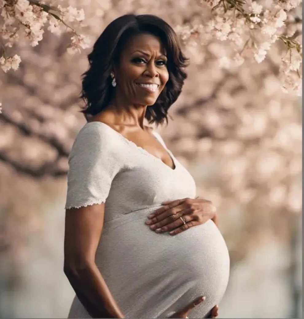 You tell me how a man dressed up in a dress can have a baby Considering its micheal obama