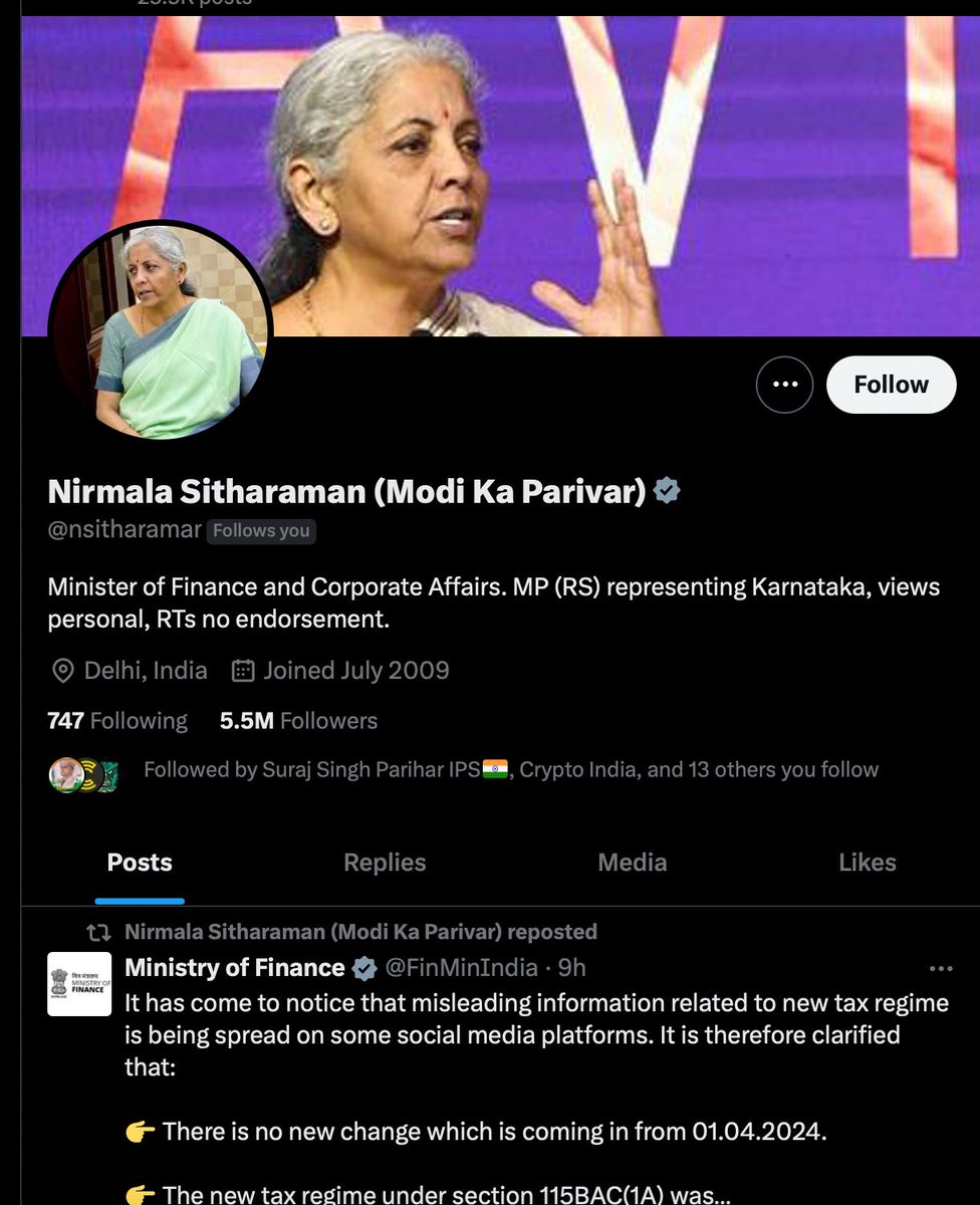 CryptooAdy's tweet image. Wow, FM followed me.😳

Aab crypto tax kum