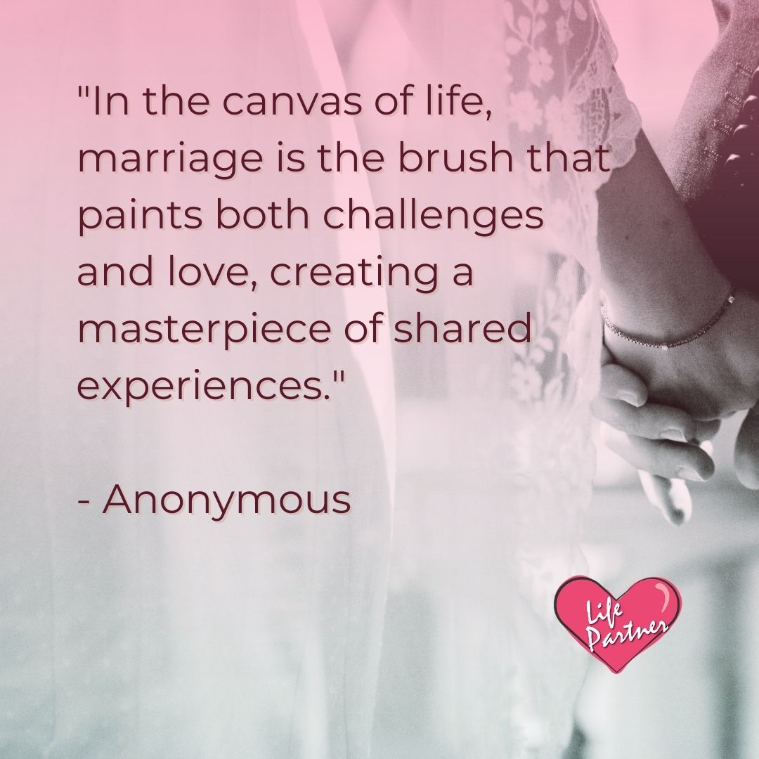 Marriage: the art of blending challenges and love into a beautiful life together. 🎨 Every stroke is a shared experience, every color a moment of togetherness. #MarriageMasterpiece #LifeInLove #SharedJourney #IndianWeddings #LoveAndChallenges #TogetherForever #ArtOfMarriage