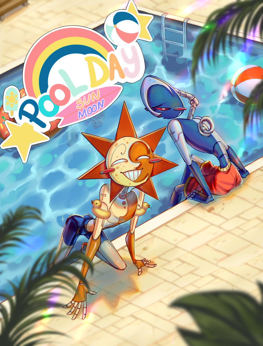 LUKLUK moondrop AOHARU×FETISHISM POOL DAY SUN AND MOON🌺🍦 fanally finish Sun looking absolutly hot