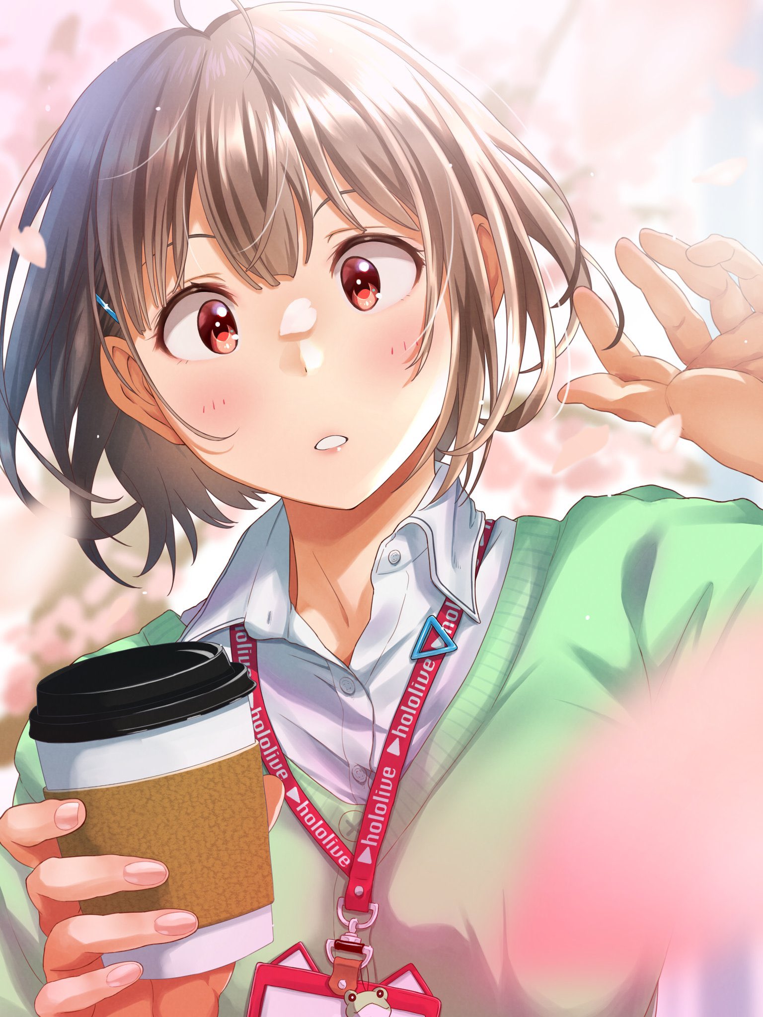 ホロカ　春先のどか　新規イラスト　100枚セット ホロライブ EXPO2024 春先のどか 限定クリアファイル - メルカリ