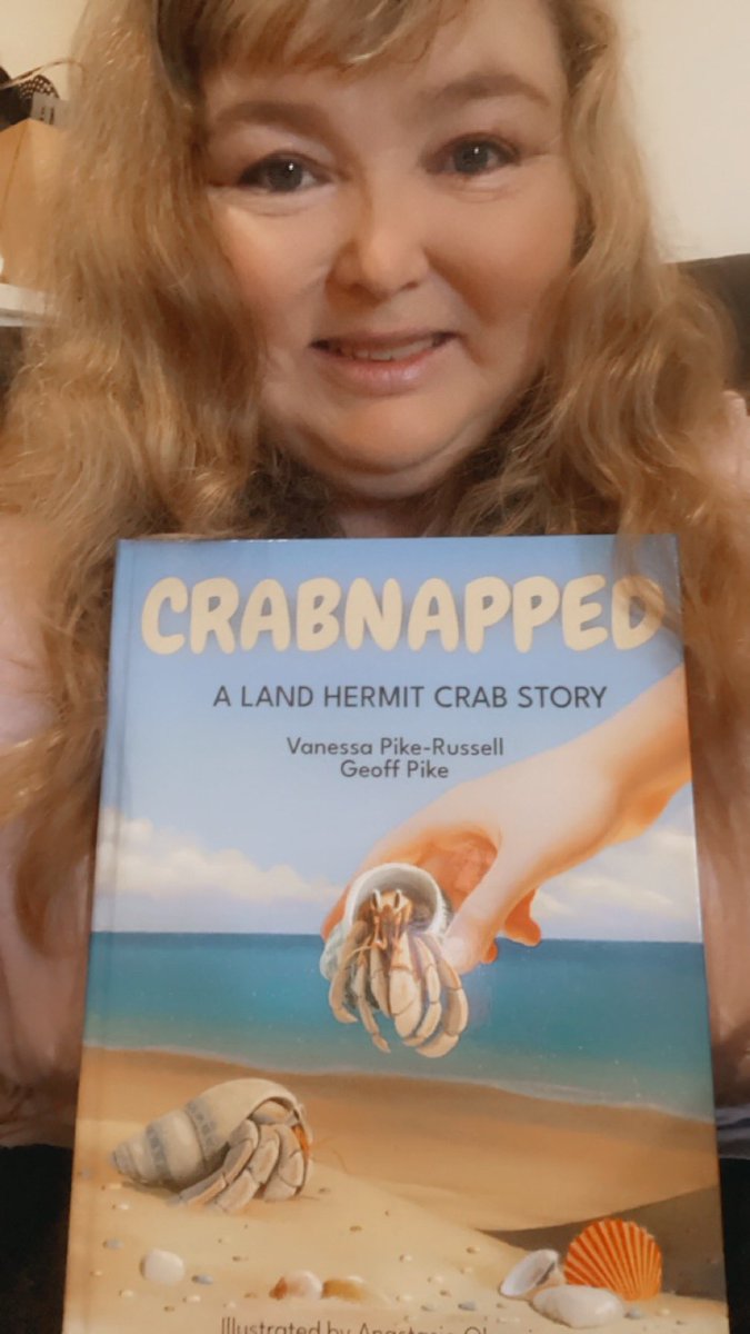 My book “Crabnapped: A land hermit crab story” is available on Amazon or via my website vanessascrabitat.com.au