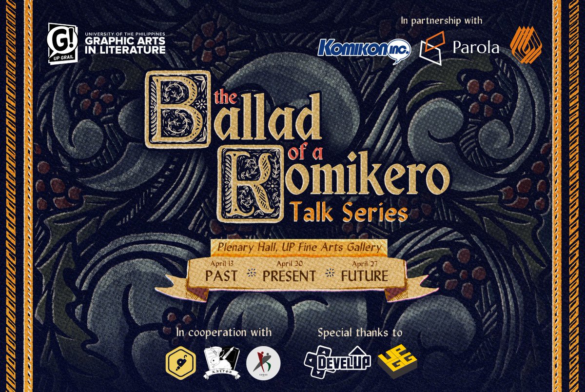 UPGrail's tweet photo. THE KOMIKERO LEGENDS HAVE ARRIVED❗❗❗

In celebrating 25 active years, GRAIL has gathered seasoned 📖komikeros, 🖋️writers, and 🖌️artists who are ready to share their valued knowledge to the next generation. https://t.co/BTXEPeiOgC