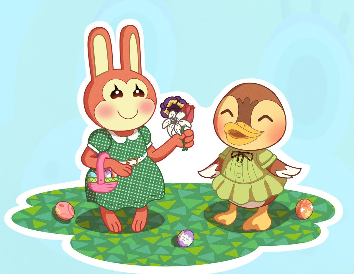 lerby101's tweet photo. I hope everyone had a lovely Easter weekend! 🐰🐣 It's still not too late to enjoy the East- I mean Bunny Day traditions with Zipper in Animal Crossing! 

#ACNH #Easter https://t.co/M7VCZnXxov