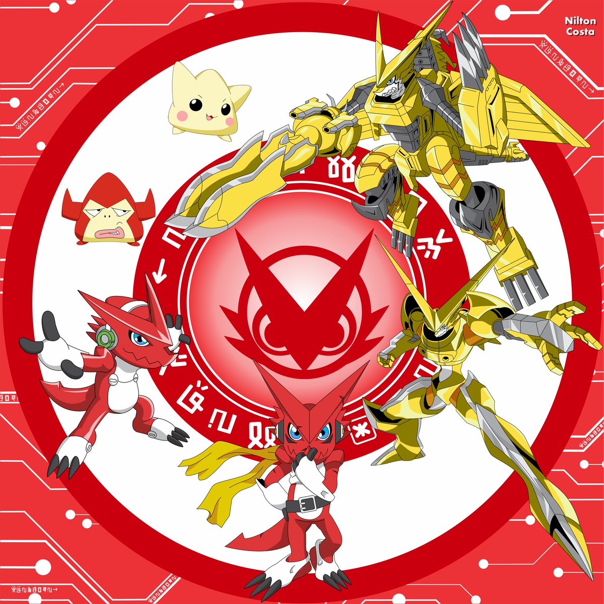 Nilton Costa on X: Shoutmon Evolution (Red and Omega) digimon  digimon_xros_wars digimon_xros_wars_hunters shoutmon shoutmon_king  shoutmon_dx pickmon pickmon_rare chibickmon digimon_fusion  t.coXxQZShtBAC  X