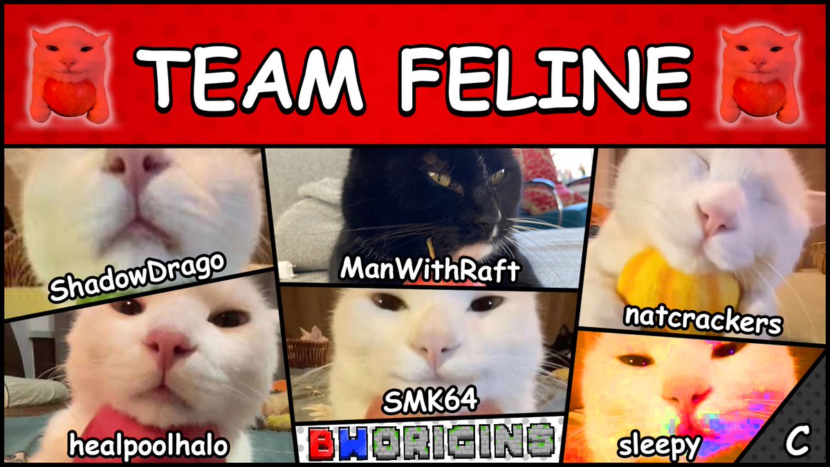 Their greed knows no bounds! Horrible fortune? 📢Introducing @ShadowDrago_ @ManWithRaft @natcrackers @healpoolhalo @SMK64_ @uhhsleepy_ on team Feline!📢 Watch them achieve excellent fortune in BWO Chaos on April 6th at 2pm EST!!